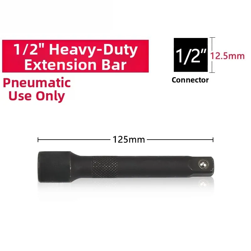 Industrial Strength Socket Extension Bars 1/2 Inch 3/4 Inch 1 Inch Drive Chromium Vanadium Steel for Heavy Repairs