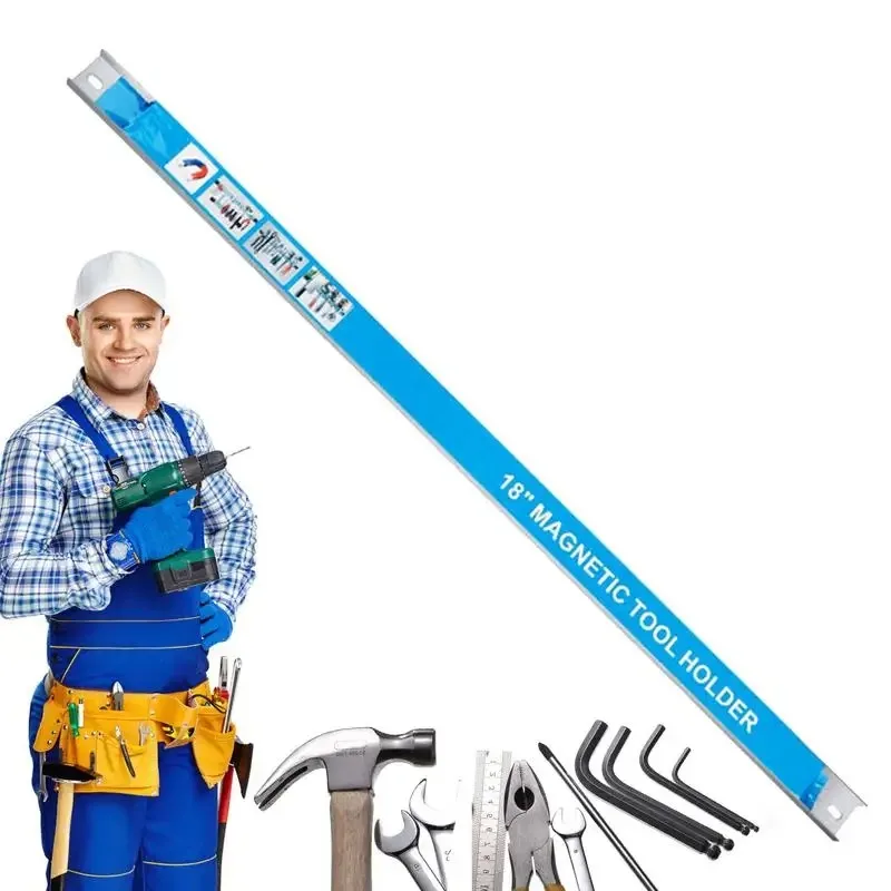 Wall-Mounted Magnetic Tool Organizer - Strong Magnetic Hold, Fits 8” to 24” Workbenches, Ideal for Efficient Tool Management