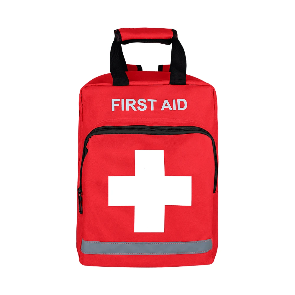 Red Emergency Backpack First Aid Bag Empty Medical First Aid Rucksack Treatment First Responder Back Pack Trauma Bags