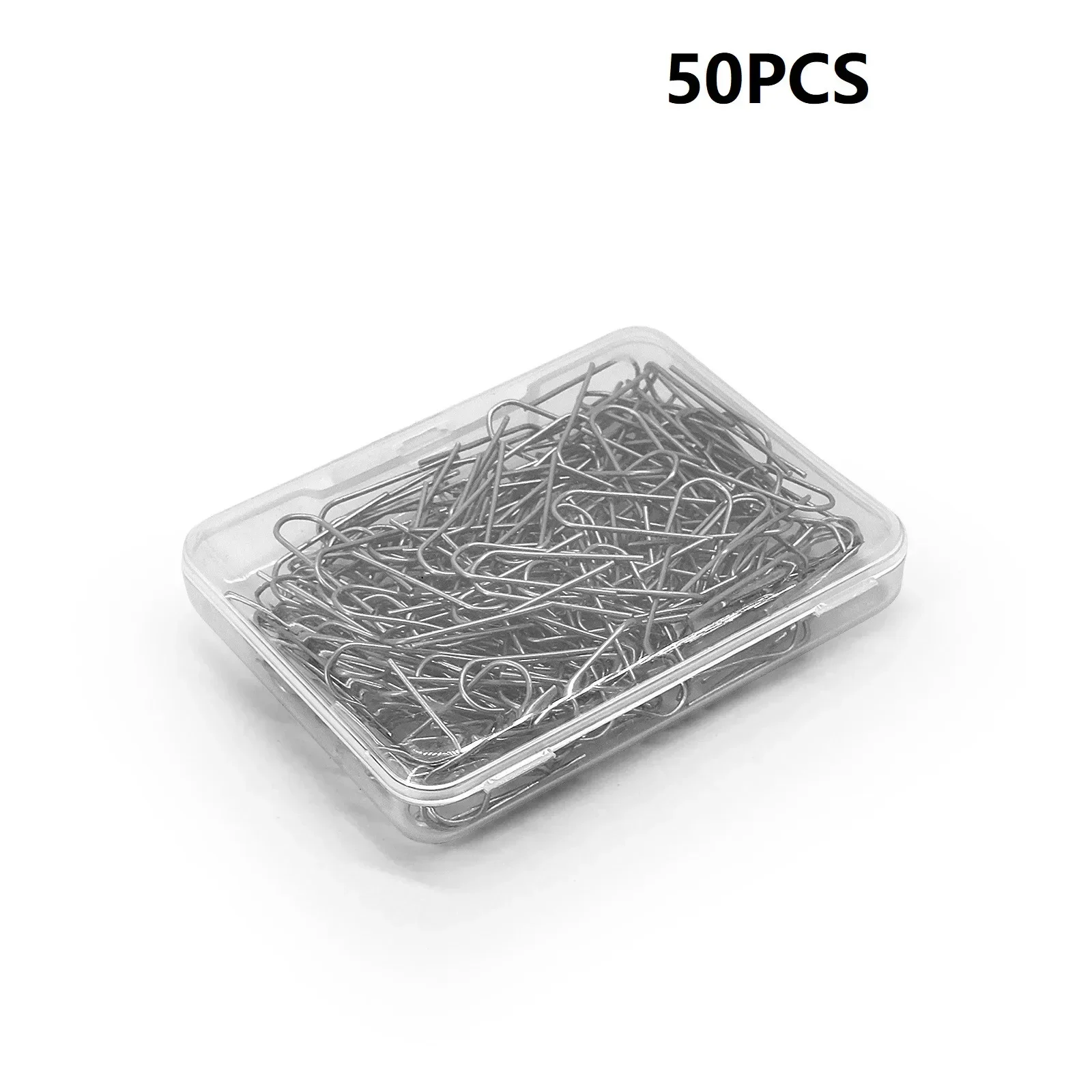 50/100/200pcs High Temperature Nichrome Wire Jump Rings 21 Gauge U-Shaped Ceramic Glass Hanging Hook For Pendant Jewelry DIY