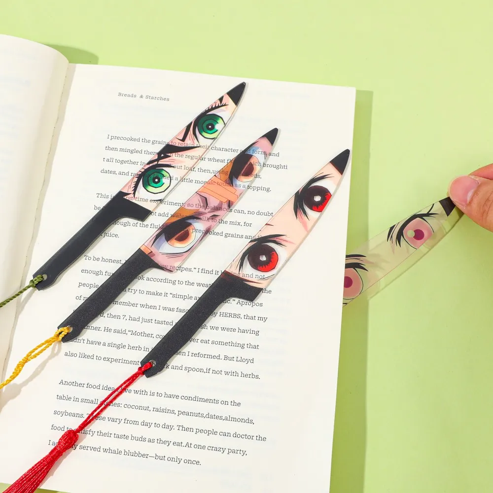 Demon Slayer Acrylic Blade Bookmark Passionate Anime Bookmark Birthday Gift for Friends Christmas Gift