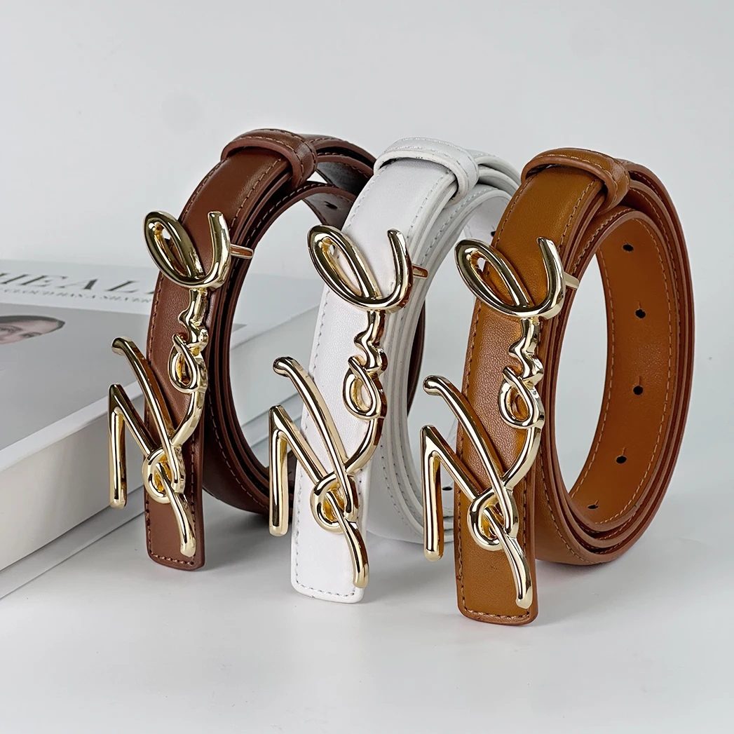 

Роскошный дизайнерский женский ремень из черной искусственной кожи с золотой двойной кольцевой пряжкой в стиле Gancini для джинсов и платьев