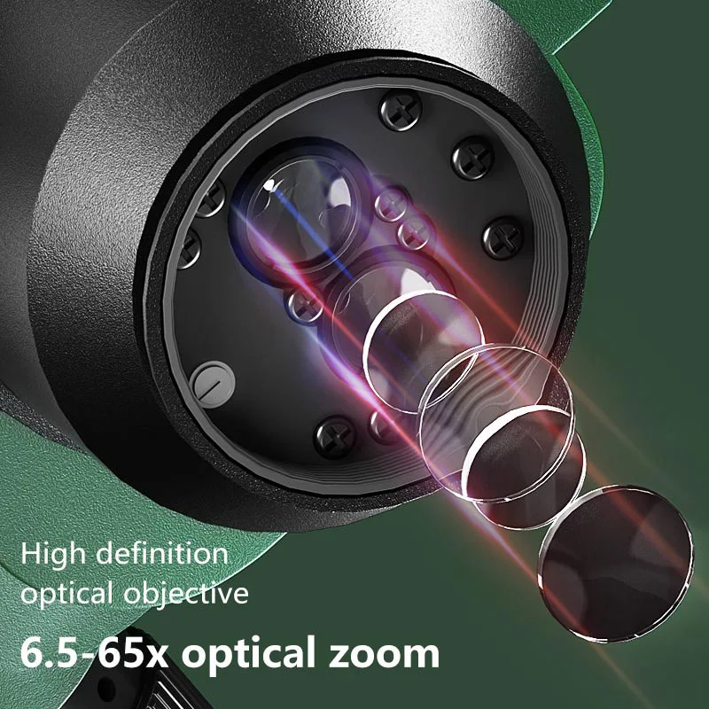 MaAnt R65 0.65-6.5X microscopio trioculare con Zoom ottico con oculare da campo regolabile WF 10X/23 di grandi dimensioni per la riparazione della