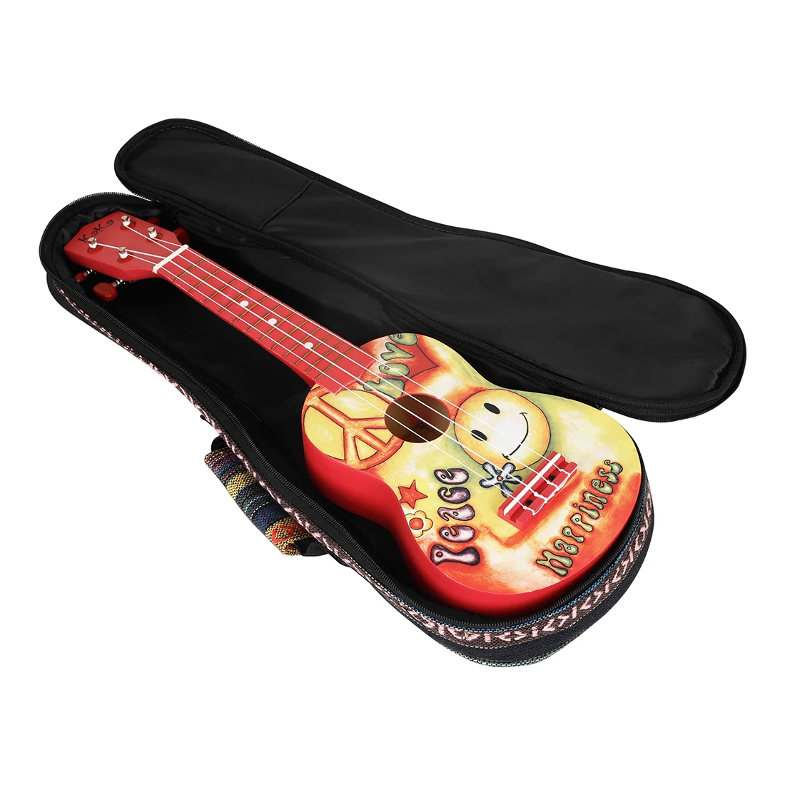 

Портативная 21-дюймовая универсальная сумка для укулеле, красочный водонепроницаемый хлопковый чехол для гитары, сумка на плечо для укулеле, аксессуар