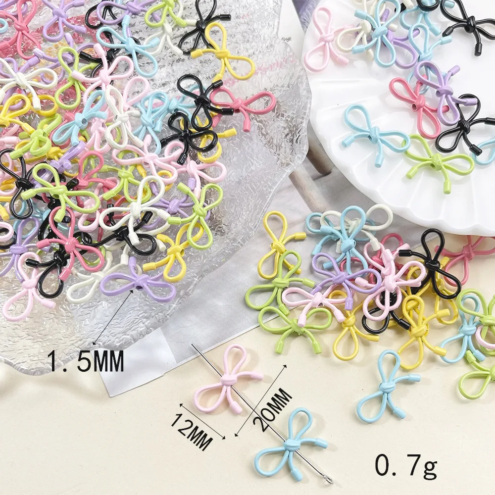 100pcs Random Color Butterfly Jewelry Connectors Diy Colorful Necklace Earrings Bracelet Pendants Handmade Jewelry Making
