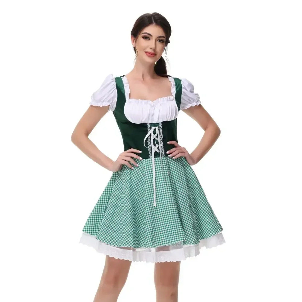 

Sexy Dress Maid Uniform German Beer Festival Costume Clothing Oktoberfest Waitress Outfit Dress Up Halloween