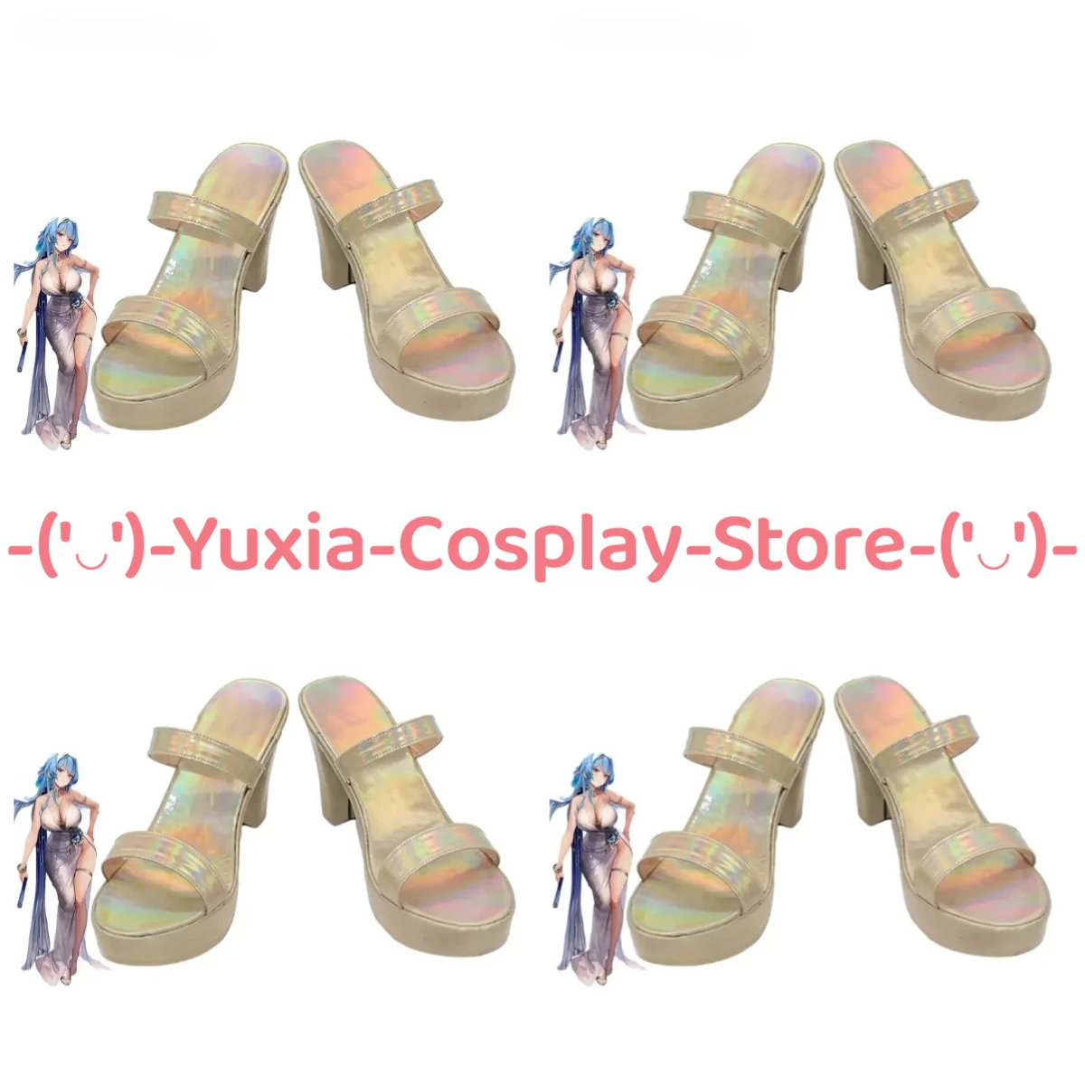 

Yuxiacosplay! Original Helen Cosplay Shoes Anime Game Character Prop PU Leather Boots Halloween Carnival Party Costume