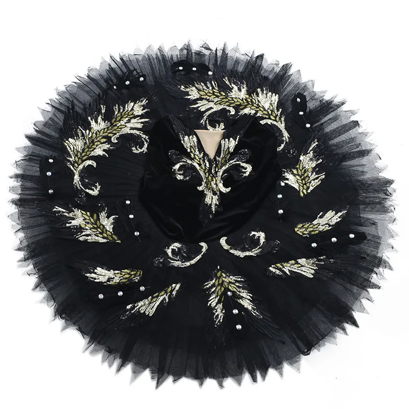 

Балетная юбка-пачка с перьями «Лебединое озеро», профессиональные балетные костюмы, бархатные топы, платье балерины для девочек, одежда для танца живота для взрослых