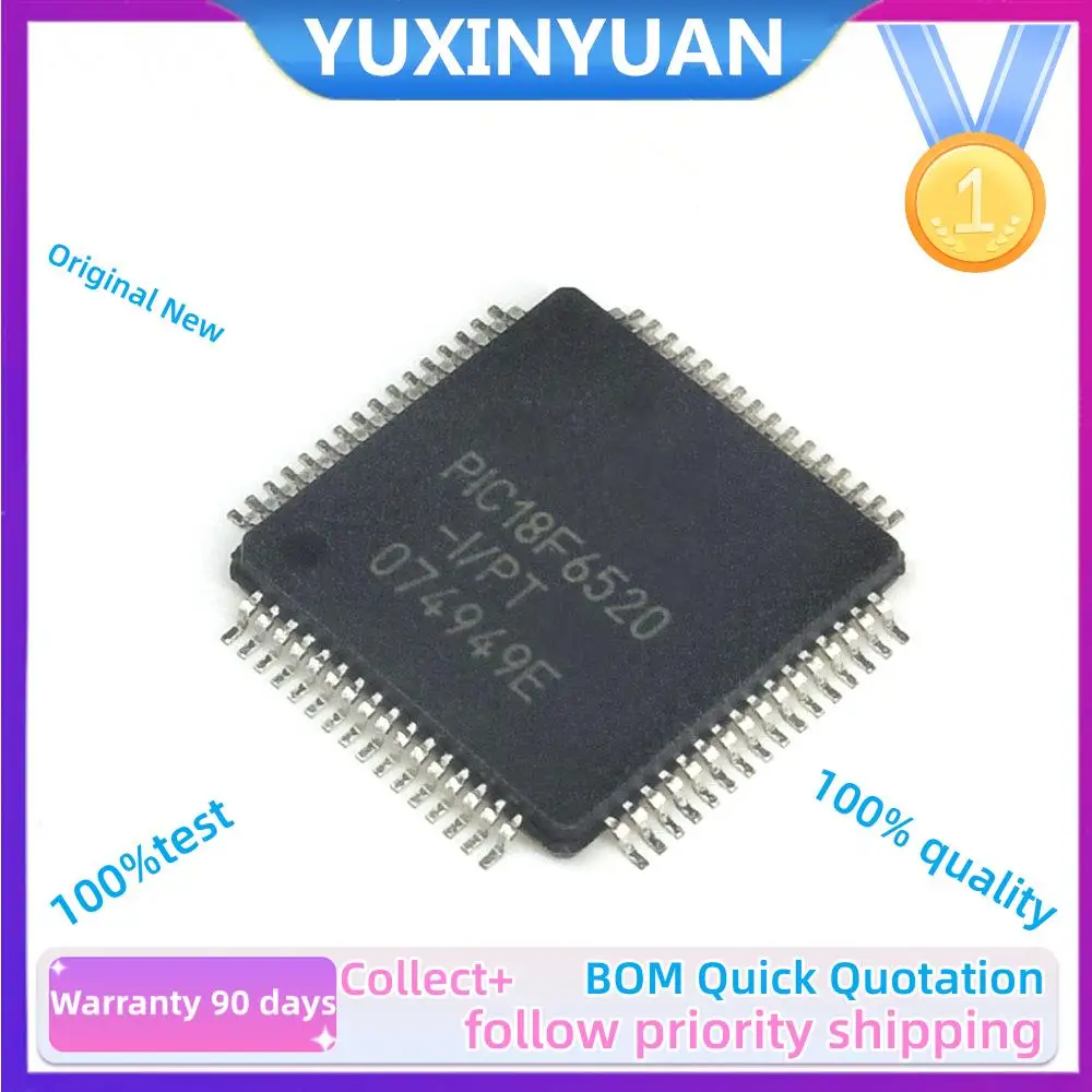 1PCS And new Original PIC18F6621-I/PT 6585  6620  6622  6627  6520 TQFP64 IC Chip in sTock 100%Test