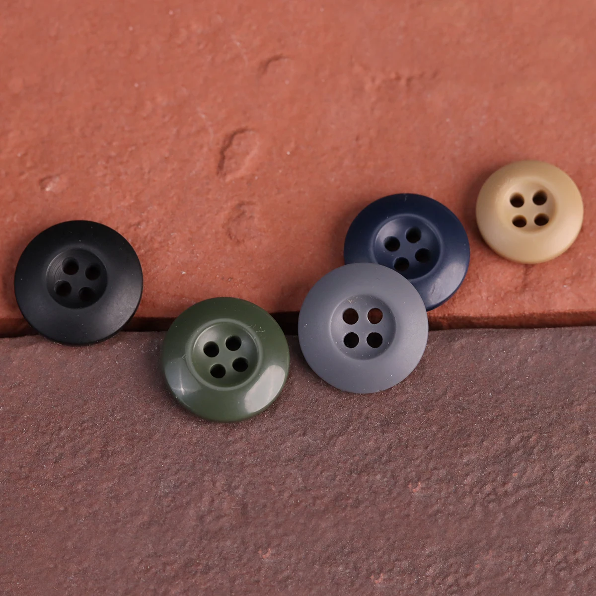 Army Green Corduroy Jacket Resin Buttons Khaki Dark Blue Jeans Suit Pant Black Buttons 15mm/18mm/20mm