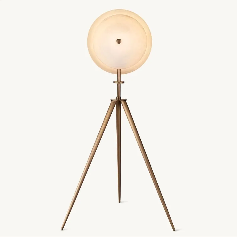 

American solid wood floor lamp living room sofa lamp