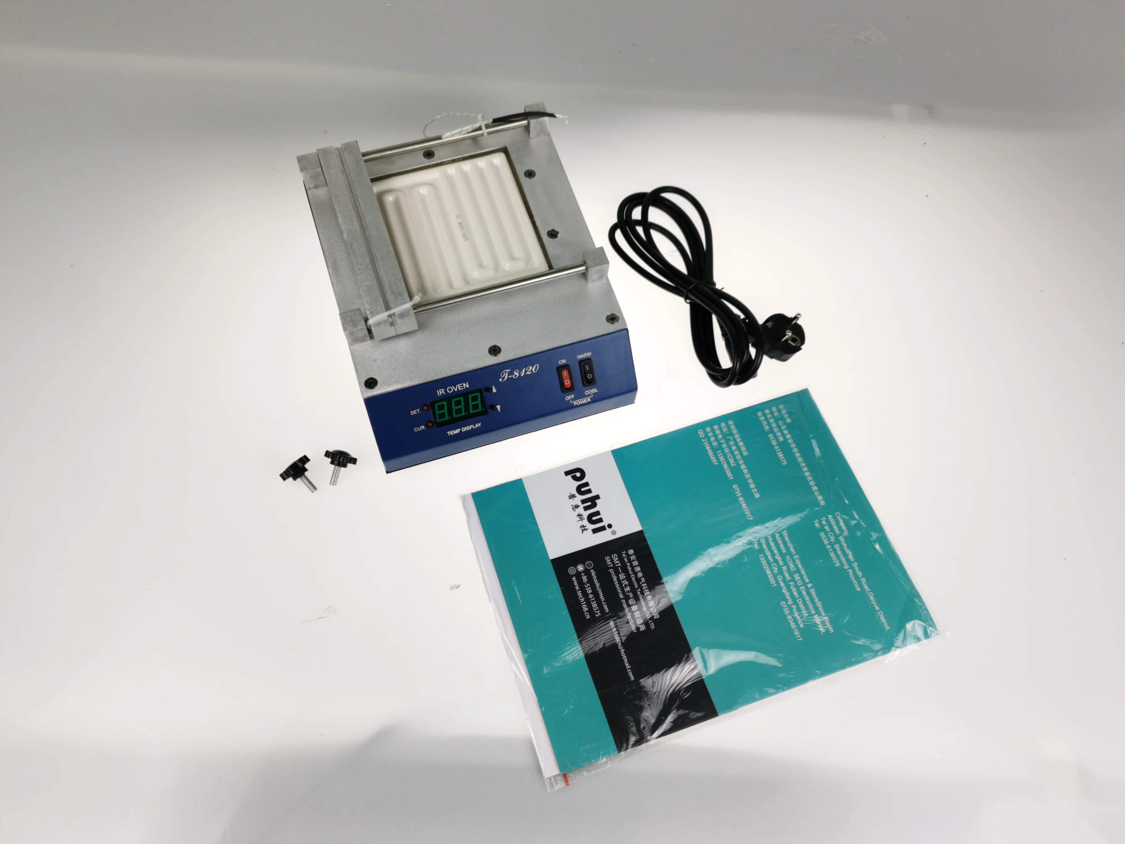 T-8120 SMD Infrared Preheating 0-450C PID Intelligent Controlling Temperature Controlling Preheating Station Heating Plamform