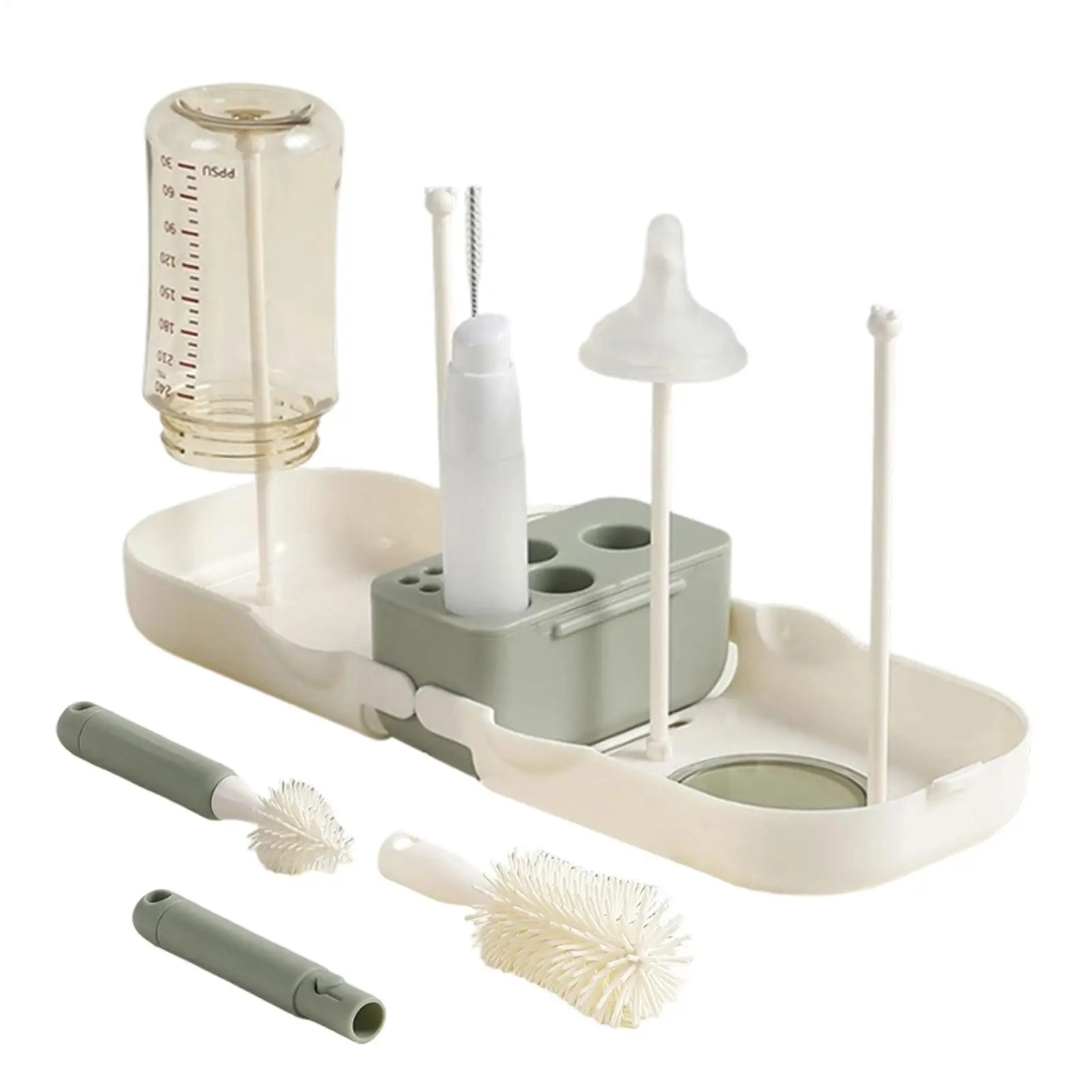 travel-bottle-cleaner-kit-silicone-portable-washer-with-drying-rack-travel-bottle-cleaner-brush-kit-for-home-picnic-camping-long