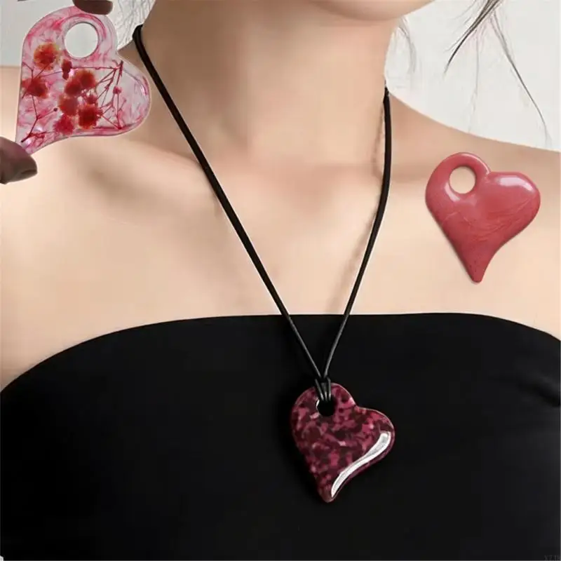 

Large Heart Shaped Silicone Pendant Mold For Jewelry Making Charm And Resin Art
