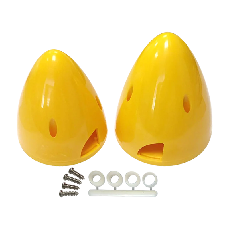 XAERO 1PC RC Airplane Propeller 2.5/3.5/4 Inch 2-Blade Spinner Round Tip Nylon Plastic Prop Yellow/Blue Spare Parts