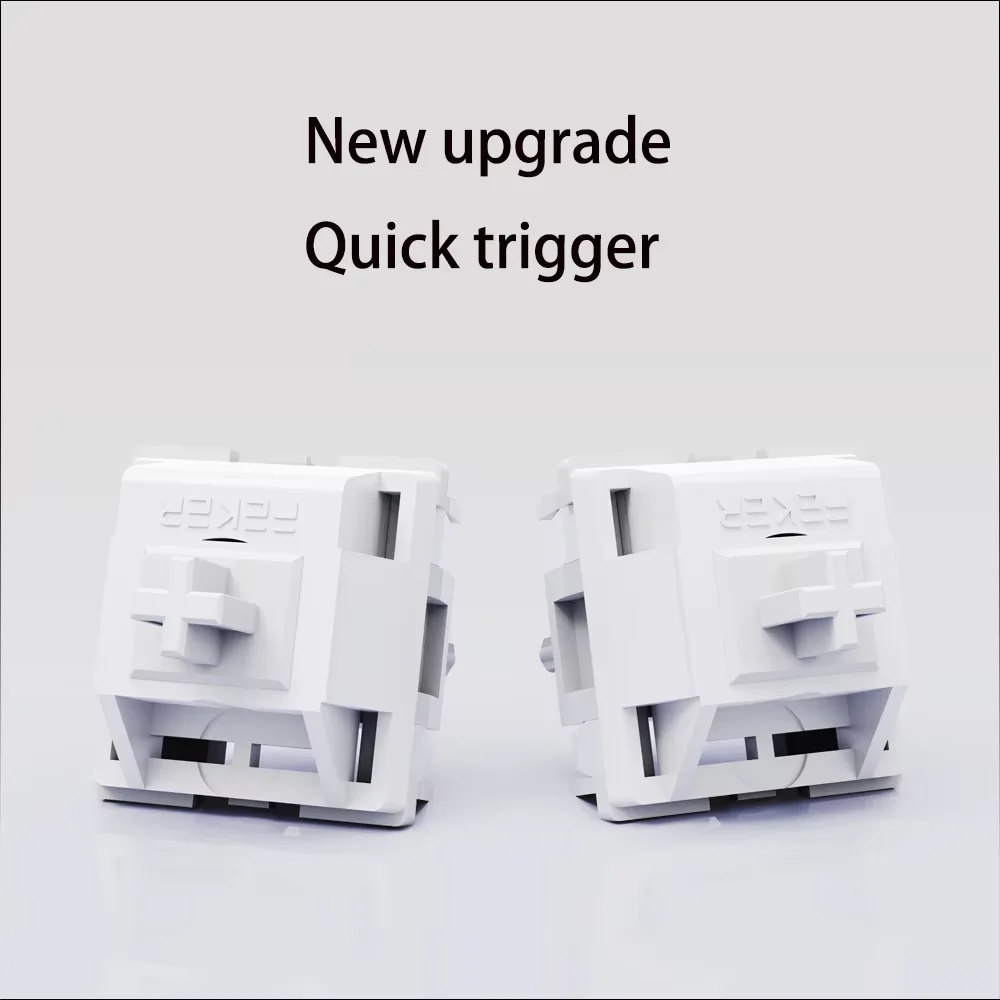 FEKER White Marble Switch 42 gf 5 Pins Linear Switches For Mechanical Keyboard HIFI 20mm Spring Gaming Cherry MX Hot Swap Switch