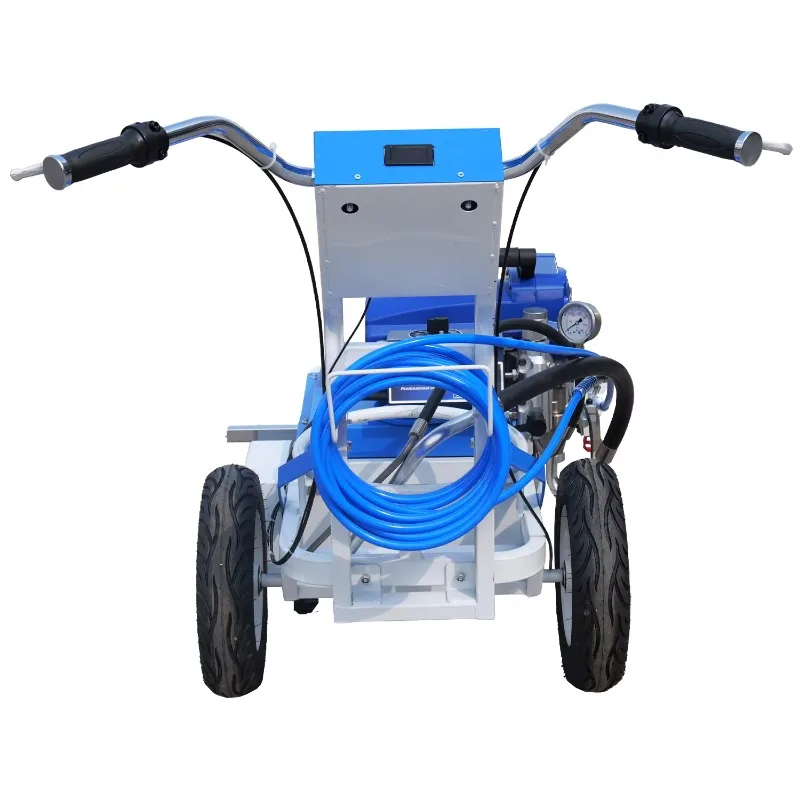 Hand Push Operated Road Marking Machine Battery Powered Paint Striping Machine for Road Marking Truck