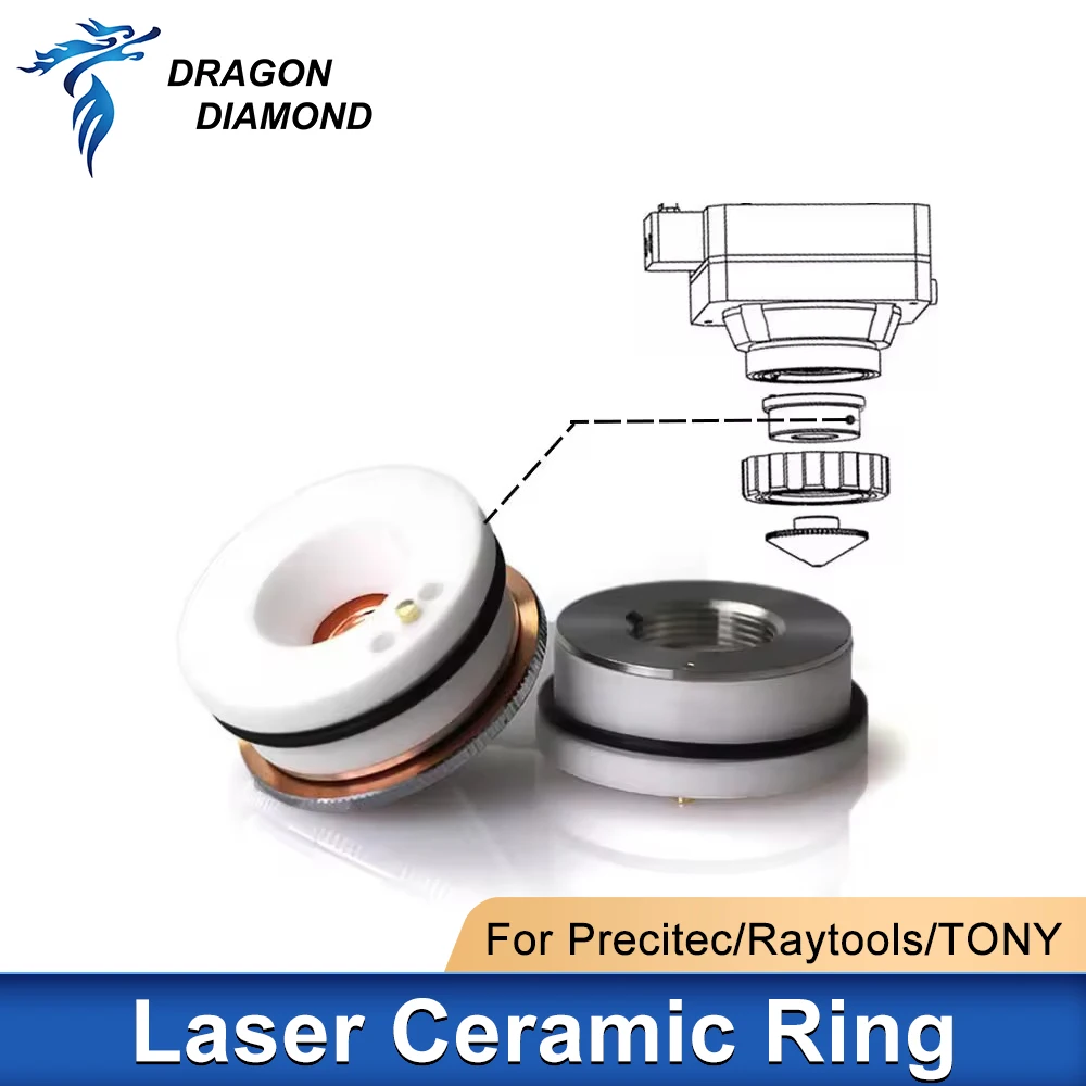 Laser Ceramic Ring Nozzles Holder D28/32 Precitec-KTXB Raytools-3D WSX-Mini TONY for Fiber Laser Cutting Welding Machine