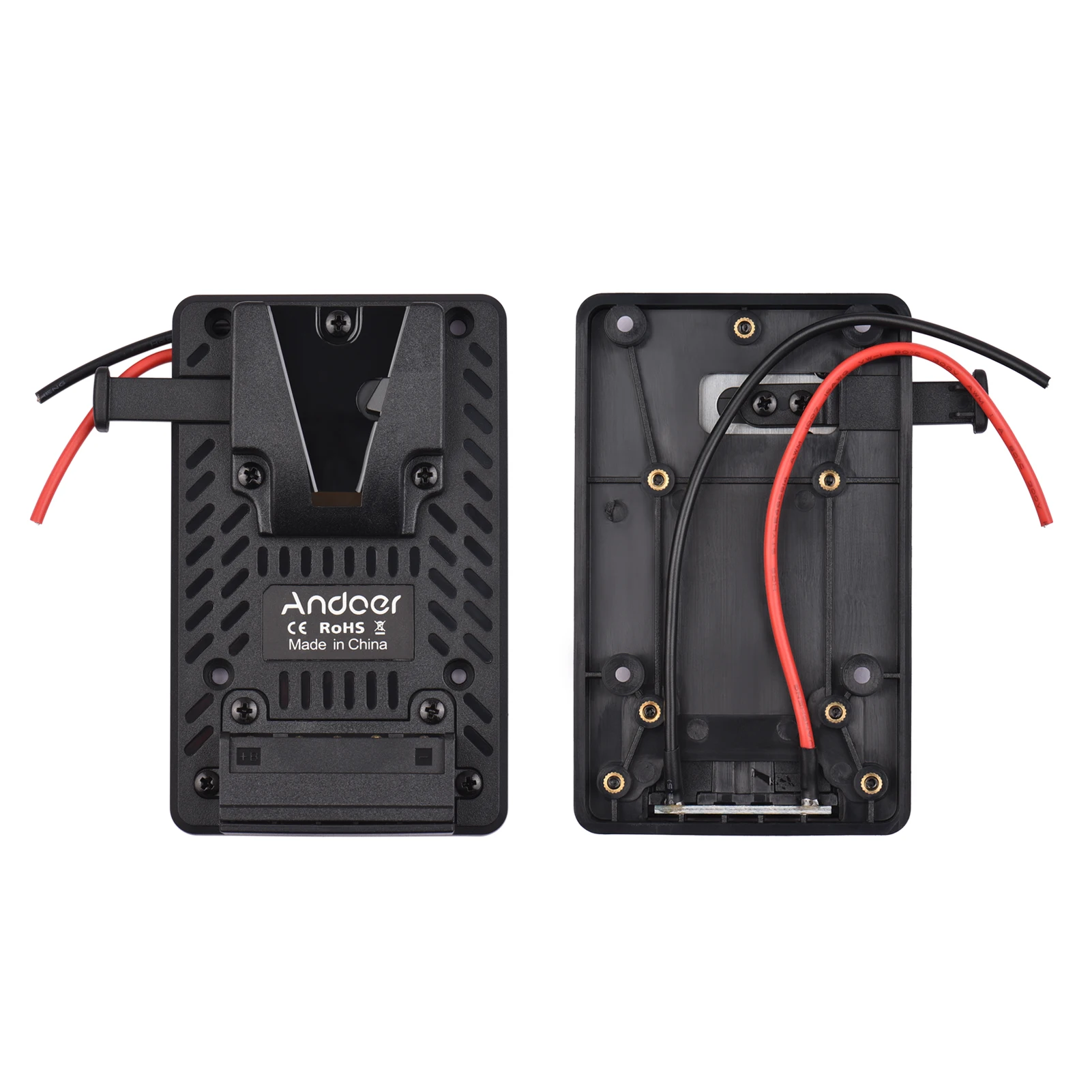 Andoer v-lock bateria back pack placa adaptador de substituição para sony v-mount bateria placa v-mount bateria placa adaptador