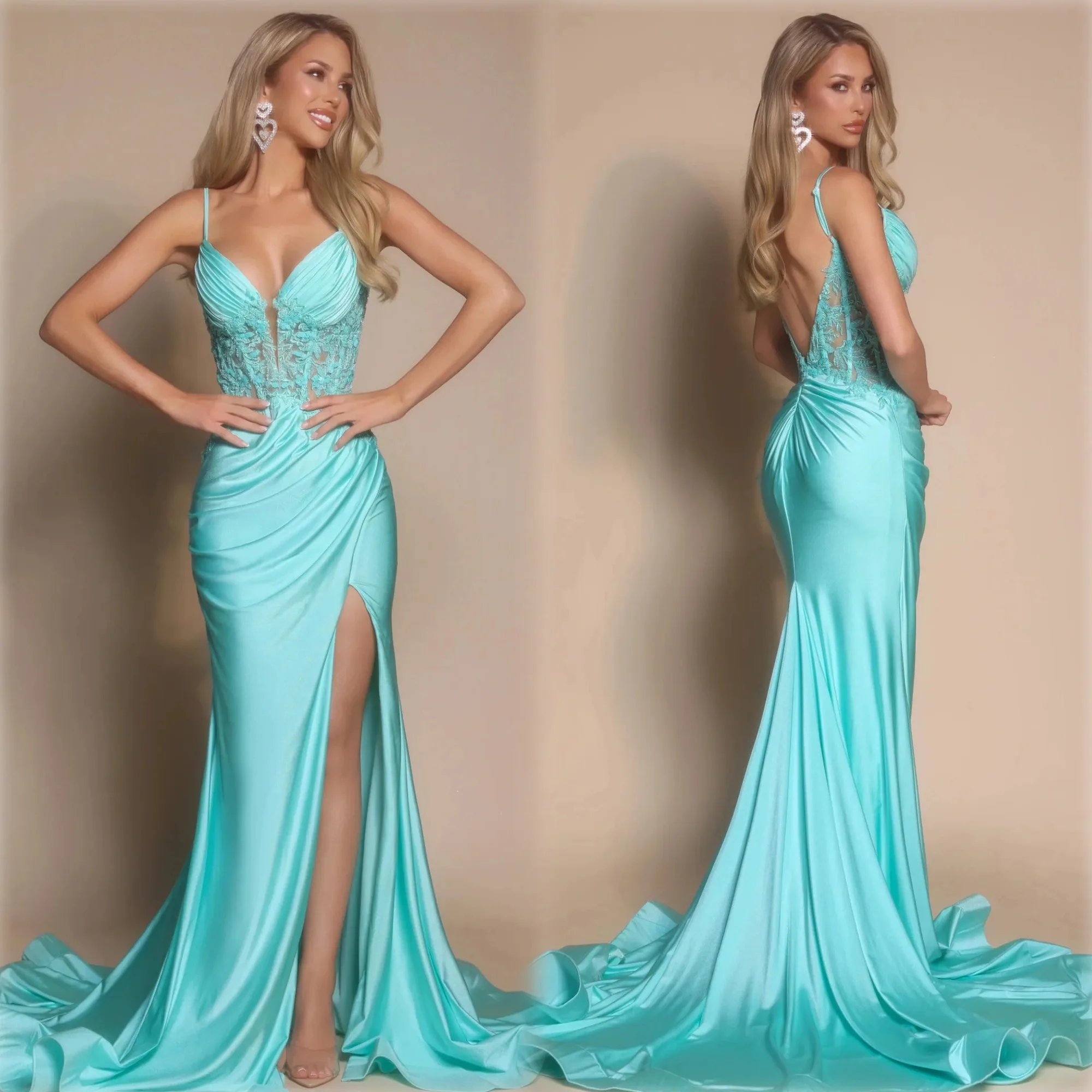 

Гламурные вечерние платья-русалки для женщин: кружевные, без рукавов, для выпускного вечера, с шикарным шлейфом, на заказ, для особых случаев