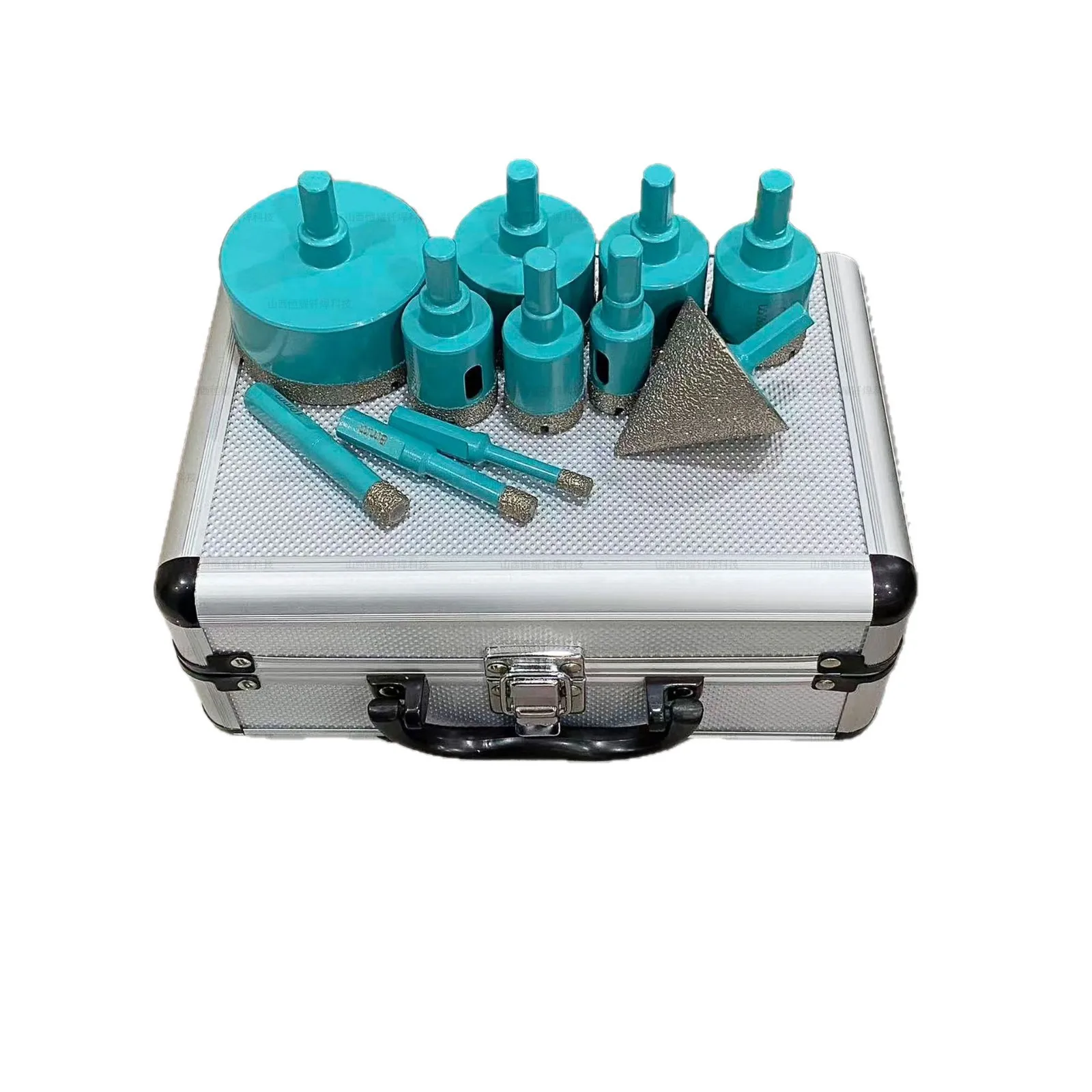 

Набор алмазных коронок для сверления и расширения отверстий в плитке, мраморе, граните, керамограните, 11 шт.