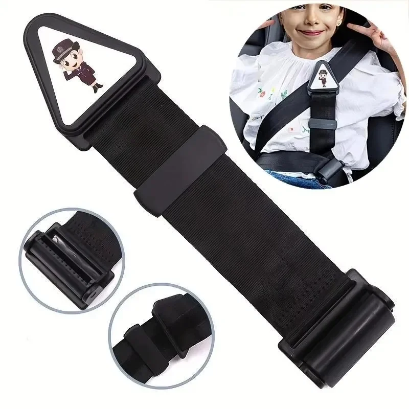 1-6Pcs Child Safety Belt Shoulder Protector Car Child Seat Adjuster Triangular Fixed Limiter Safety Belt Artifact