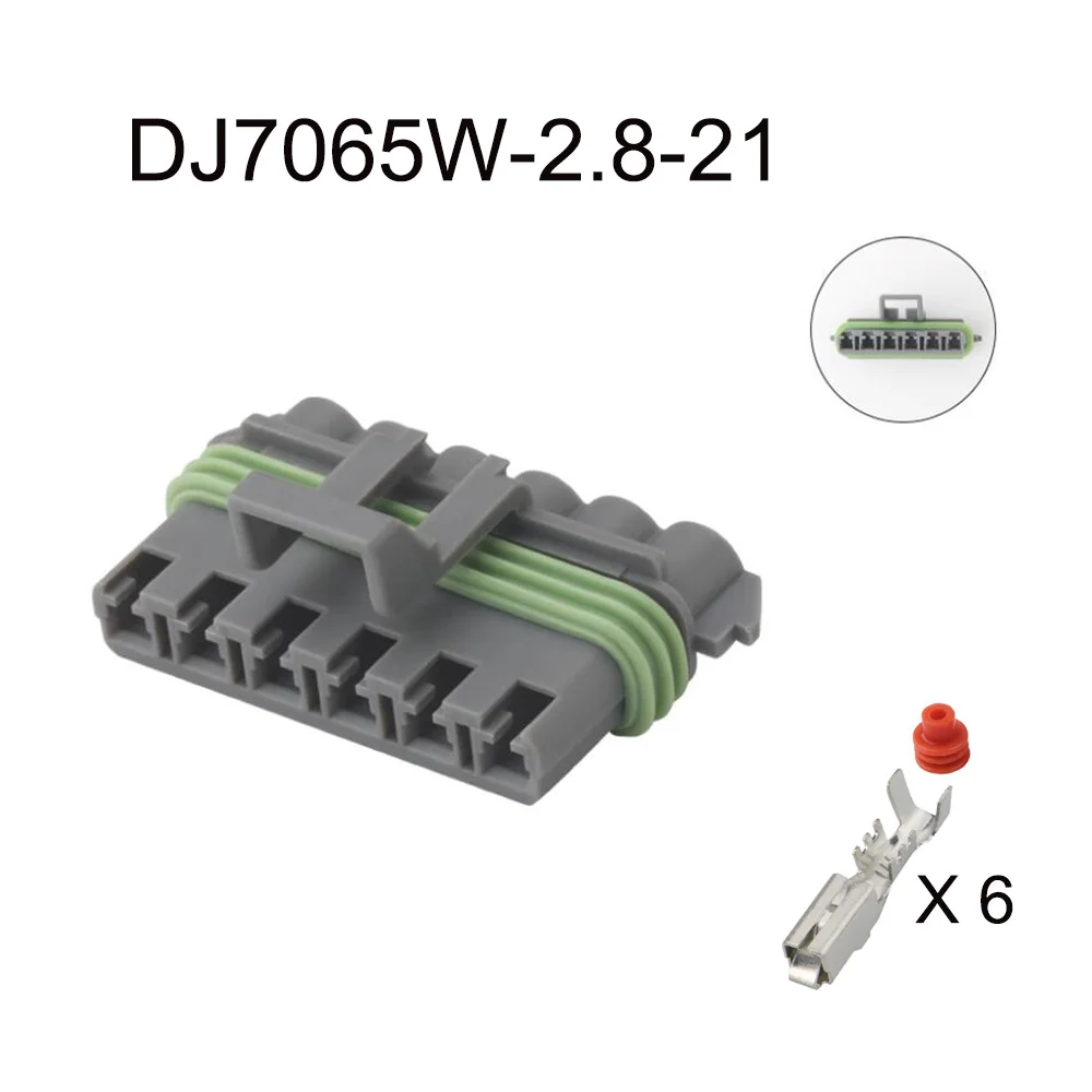 100Set DJ70610-3-21 automotive impermeabile maschio femmina connettore del cavo spina terminale presa a 6 pin