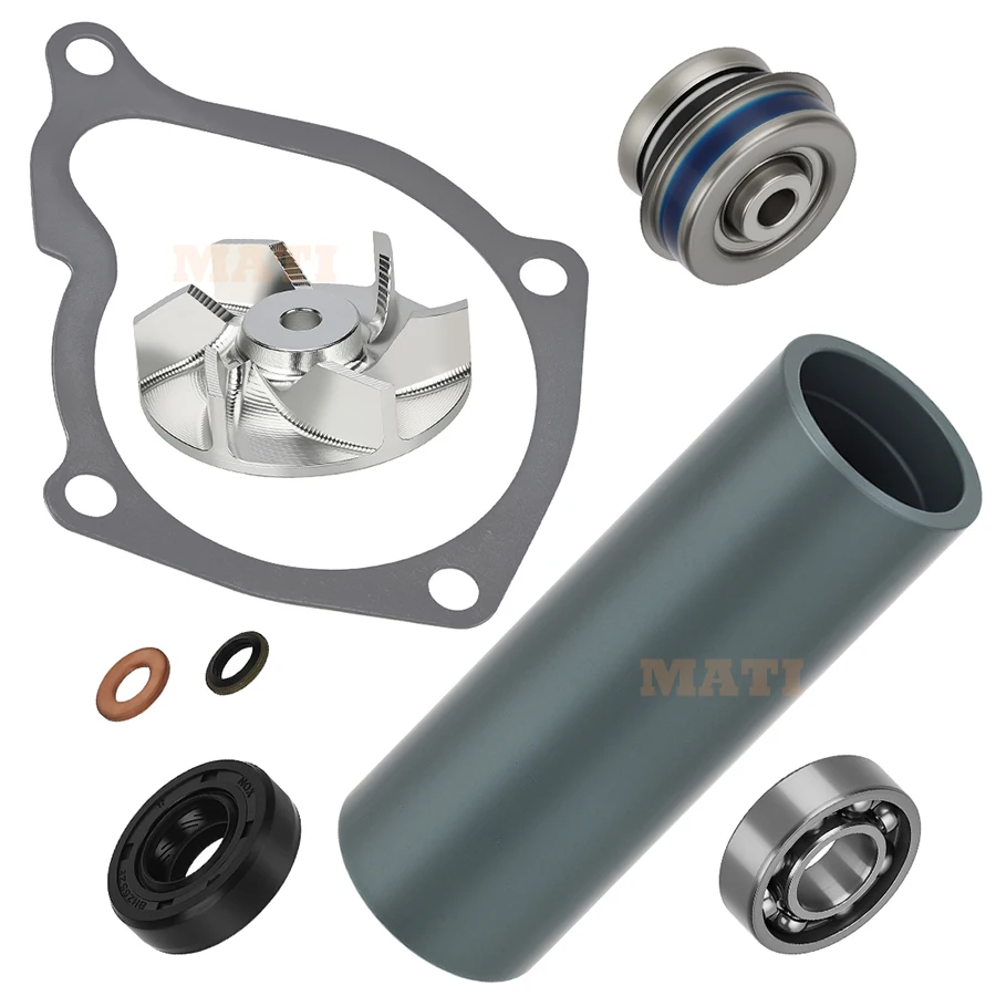 MATI Water Pump Rebuild Kit Aluminum Impeller with Seal Driver Tool for Polaris Ranger 500 425 400 Magnum 500 425 Scrambler 500