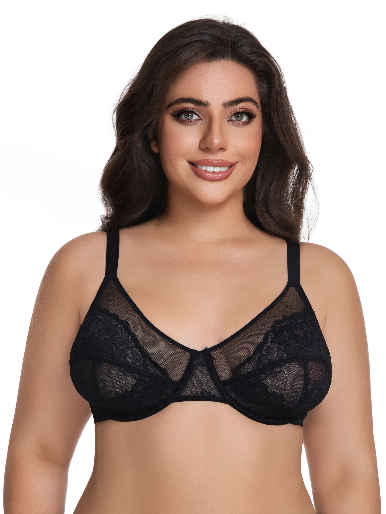 

VUKOISWE Minimizer Bras for Women Full Coverage Underwire Bras Plus Size Lifting Lace Bra for Heavy Breast