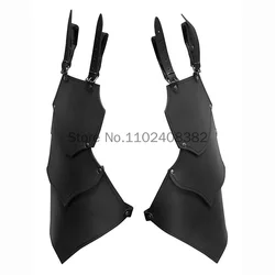 Adults Medieval Renaissance Knight Leather Faulds Large Belt Tasset Pirate Cosplay Costume Thigh Protector Armor Larp Accessory