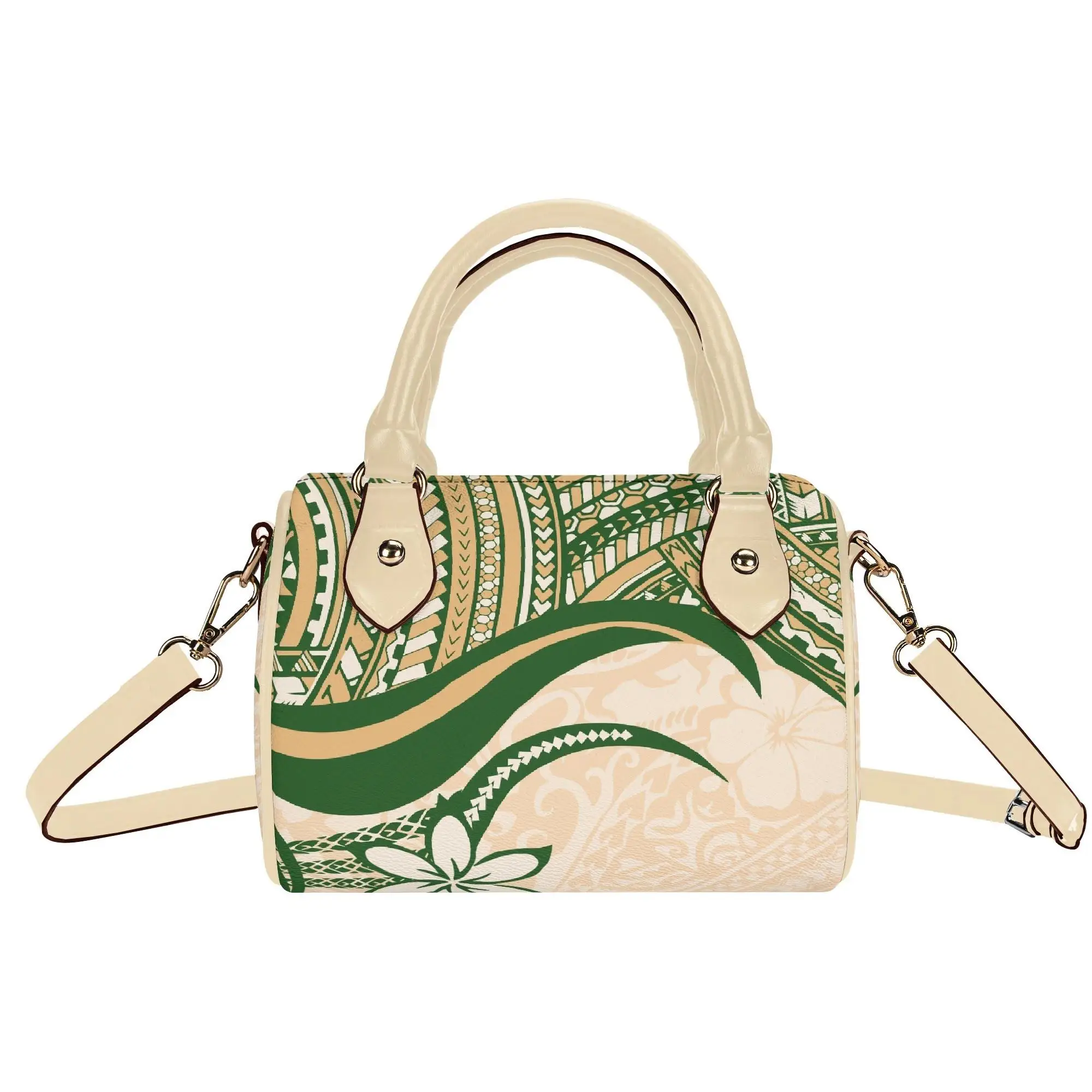 

Женская сумка через плечо с гавайским цветочным узором и черепахой, индивидуальный дизайн, полинезийская сумка-кроссбоди, высококачественная женская сумка из полиуретана