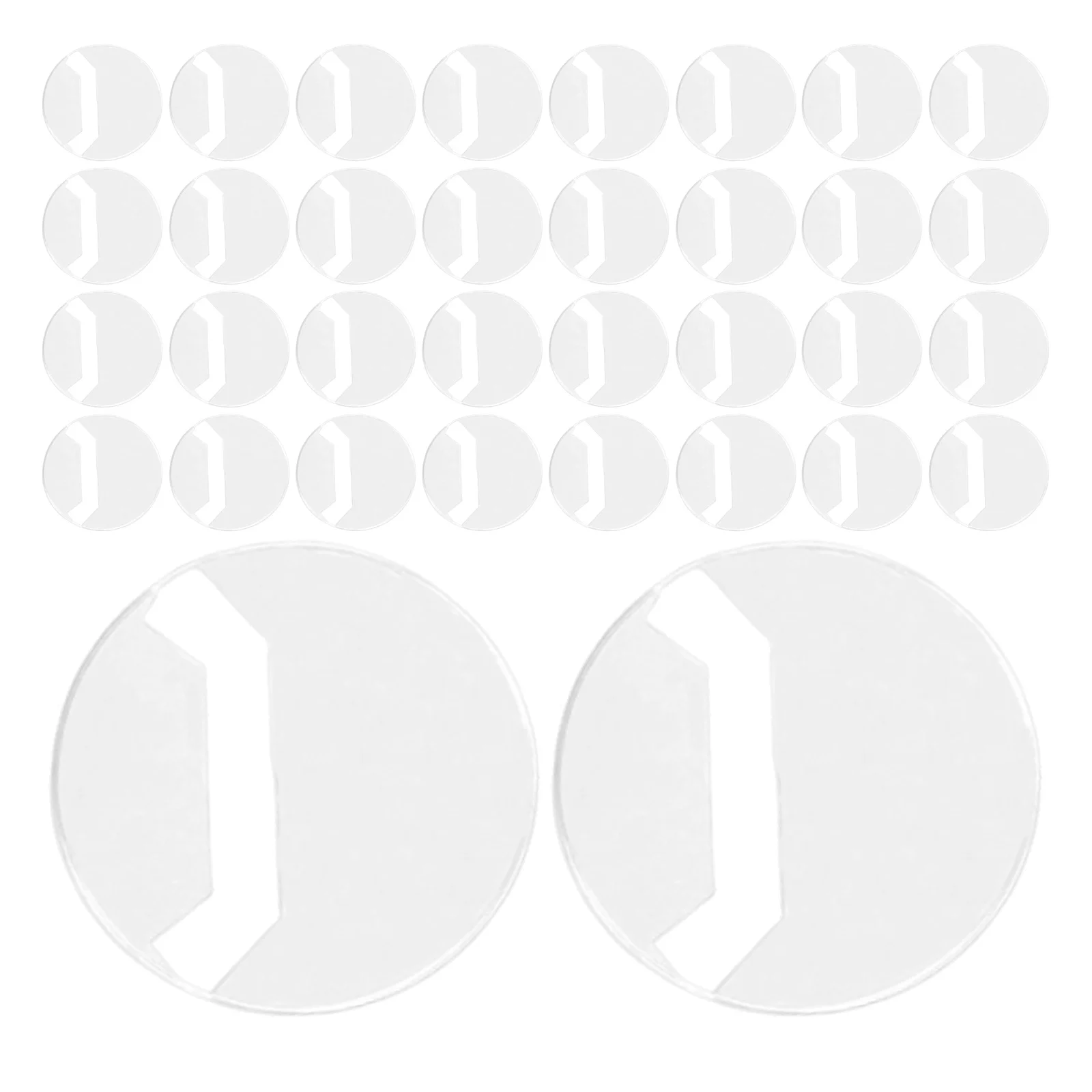 100 قطعة يغطي شارة واضحة 63 مللي متر شفافة دبوس مستدير حماة المضادة للخدش الأكمام دائم ل أنيمي زر دبابيس شارة بلاستيكية #1