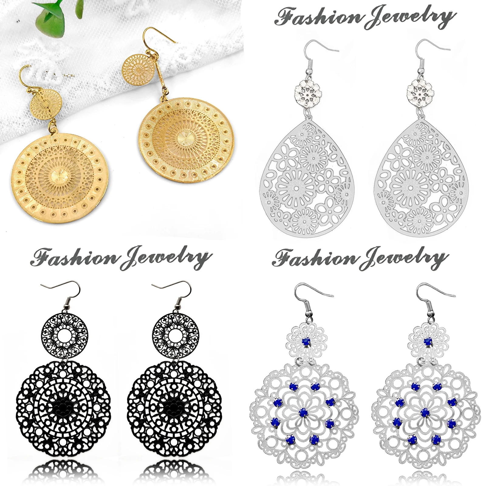 Court Carving Earri… - image