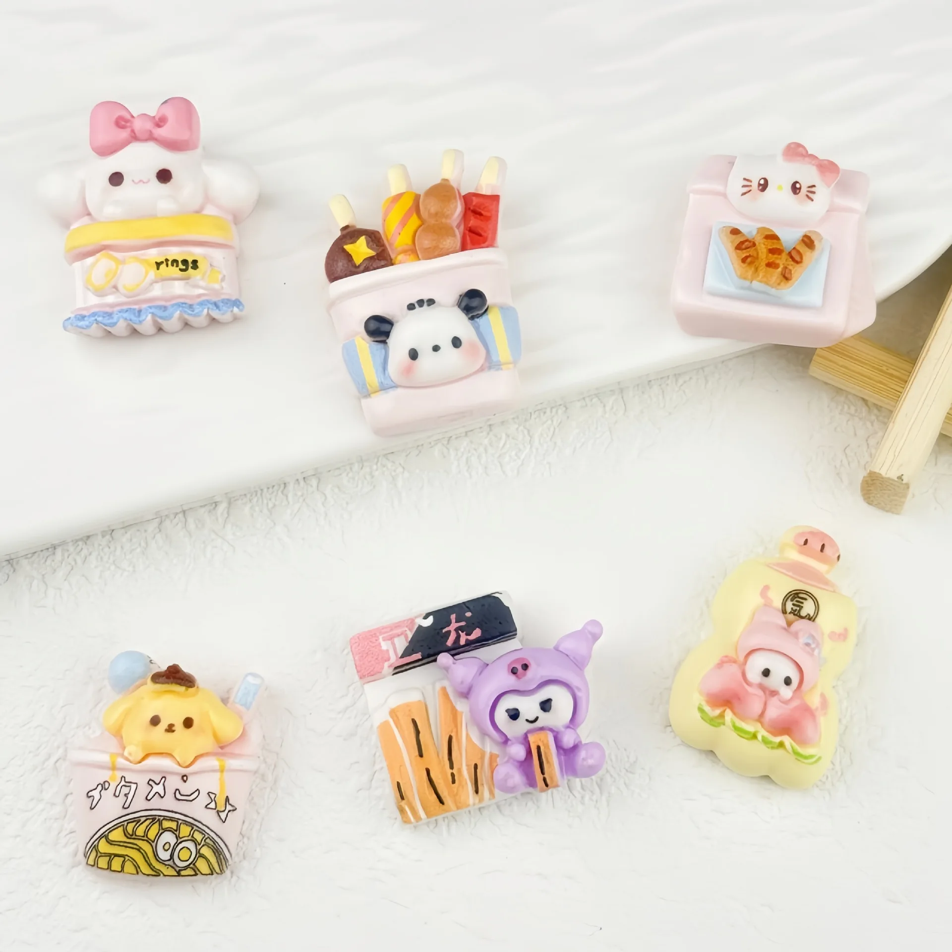 

Cartoon DIY Resin Accessories Food Toys French Fries Cream Glue Handmade Phone Cases Hair Clips Pendants Shoe Buckles