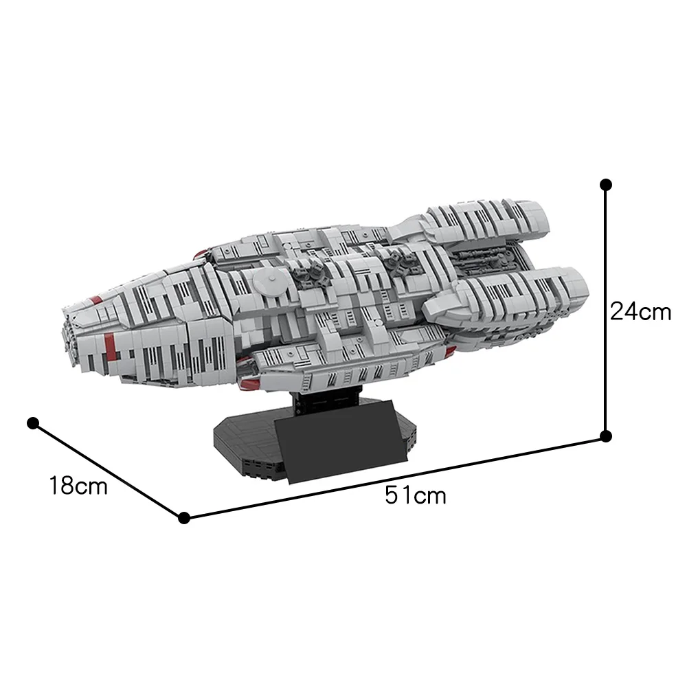 3519 PCS Battlestared Galacticaed Spaceship Blocks Model Spacecraft Building Bricks Toy Christmas Gifts for Fans and Adults