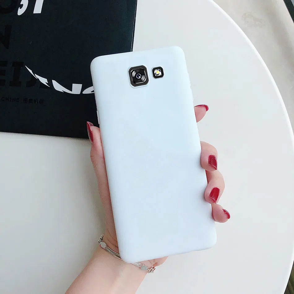 Candy Farbe Silikon Telefon Fall Für Samsung galaxy J3 J5 J7 2017 J4 J6 Plus J8 A5 A6 A7 A8 a9 2018 J2 J5 J7 Prime Weiche Zurück Fall – Detail 2
