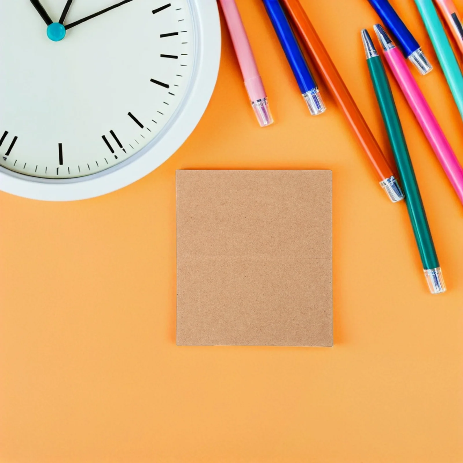 

100pcs Blank Place Table Tent For Wedding Birthday Banquet Party Events Seating Cards Escort Cards Name Tags Brown