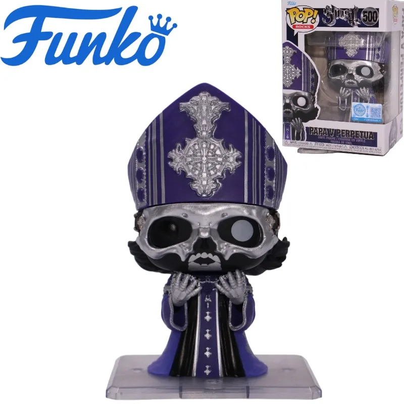 Auténticos Funko Pop Rocks # 500 Figuras de Vinilo Coleccionables de la Banda Papa V Perpetua, Juguete Musical, Modelo de Regalo, Adornos en Stock