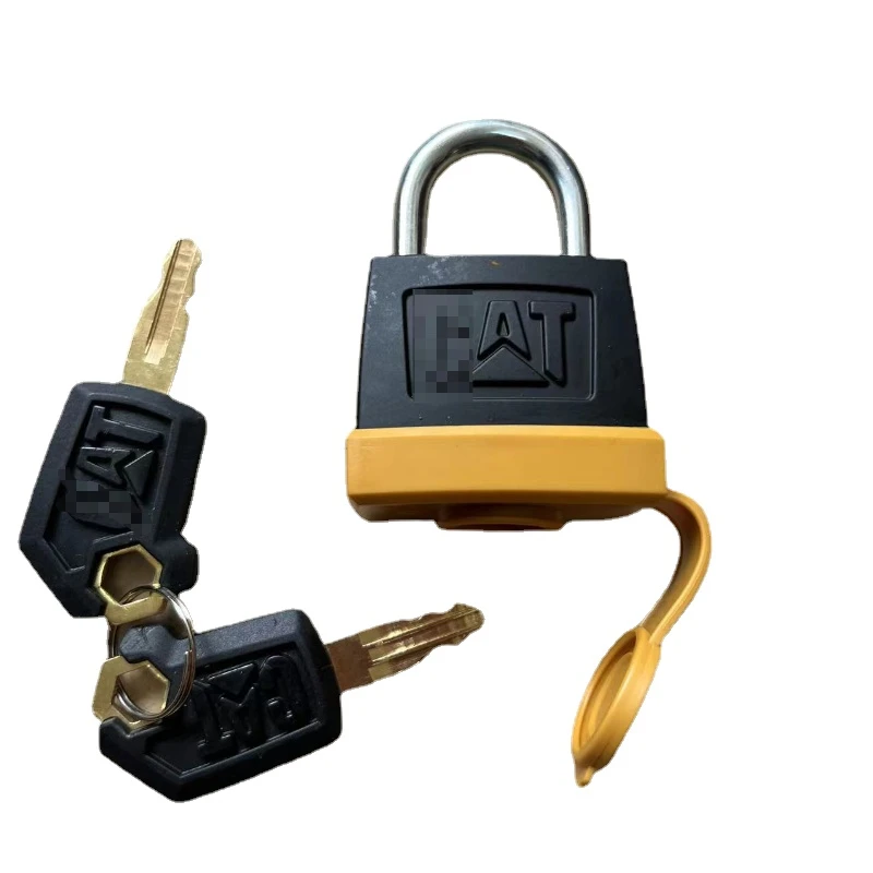 For Caterpillar Excavator CAT312 315 320 323 324 329 336 345 374C D Diesel Tank Cover Padlock Outer Fuel Tank Lock anti-theft