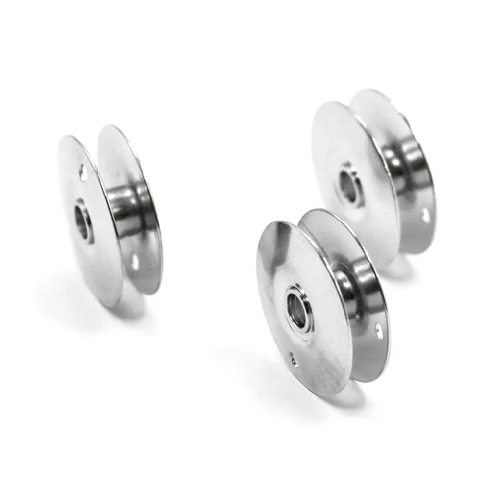 

3Pcs Iron Bobbin Single Needle Flat Car Sewing Machine Bobbins Reusable Metal Spools Essential Industrial Domestic Craft Yarn