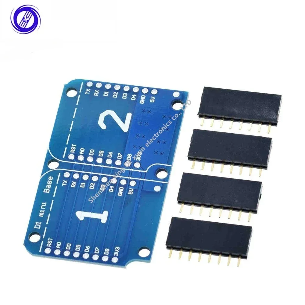 1PCS  Dual Base for WEMOS  D1 mini WIFI Internet of Things development board based