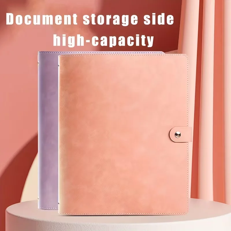 

Pu Leather Document Organizer | A4/A5/B5 Portable File Folder,Ideal for Business Meetings, School & Home Document Management