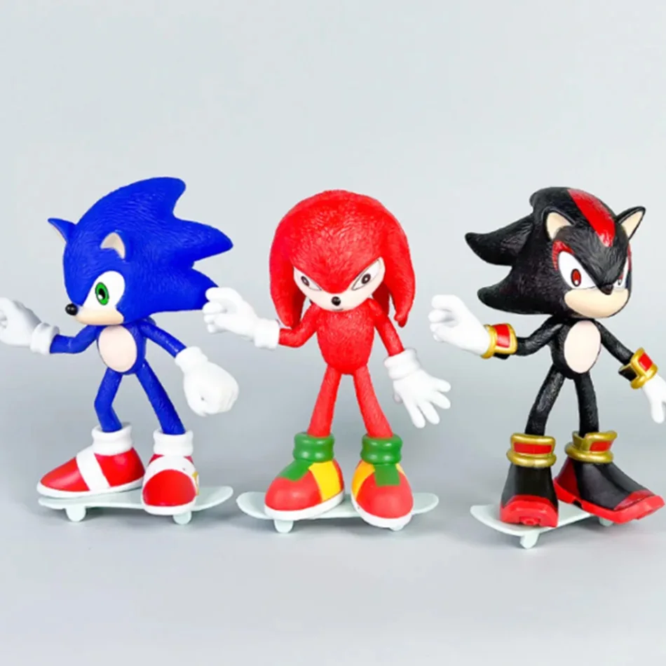 Figurka PVC Super Sonic Mouse Flying Mouse Anime, modna ozdoba na biurko, kolekcjonerska lalka Shatner Cruise, prezent