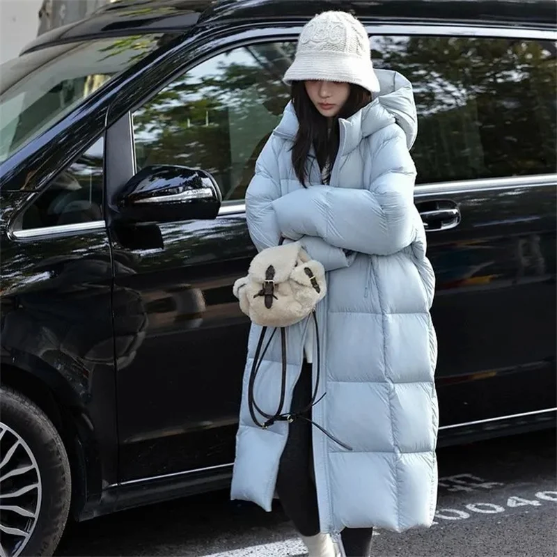 2025 Nieuwe Donsjack Katoen Gewatteerde Jas Dames Parka Winter Warm Katoenen Jas Dames Dikker Brood Outcoat Lange Overjas Tops