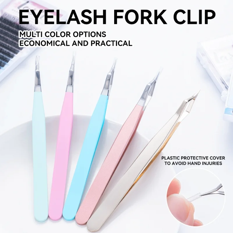 New Stainless Steel Isolation Tweezers for Eyelash Extension High Precision Separation Tweezer Fiber Tip Volume Isolation Tools