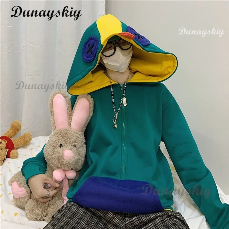 Brawl Cosplay Sweater Periphery Leon Autumn and Winter Hooded Loose Top Plush Thickening Lazy Coat Friend Children