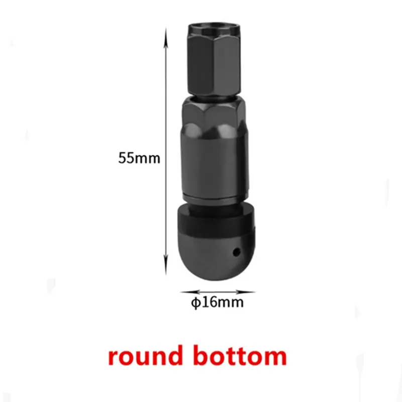 4pcs  Aluminum Tire Valves , Round flat bottom TPMS Tyre Valve For Passenger Cars,TR525 ,Fitting Most Cars