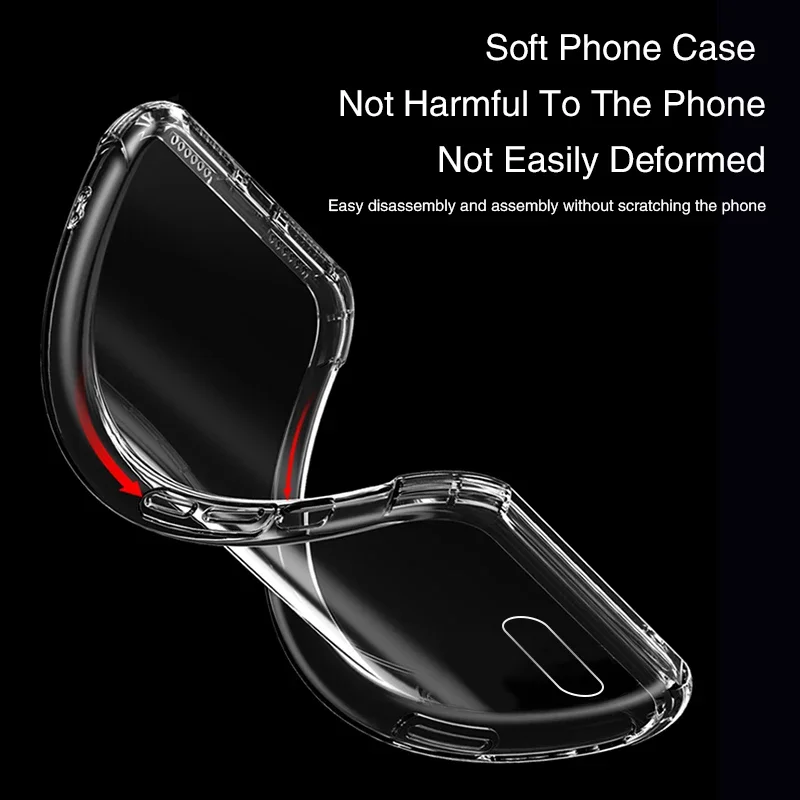 Airbag Shockproof Silicone Phone Case for Huawei Honor View 10 View10 V10 Transparent Soft Back Covers Anti Knock Simple Housing