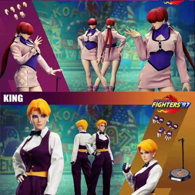 

Original Tunshi Studio King Of Fighters 97 Shermie Ts-Xzz-007 Ts-Xzz-006 1/6 Movable Cloth Snk Collection Model Birthday Gift