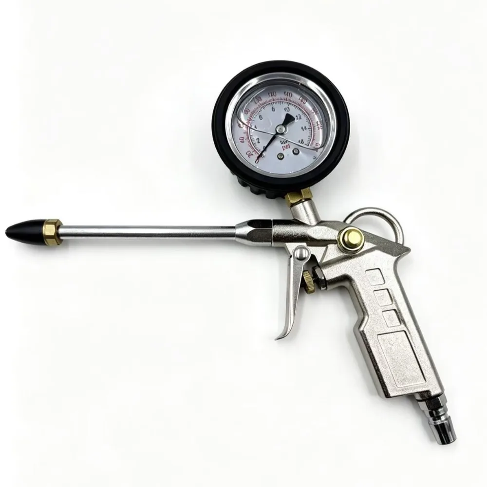 Adjustable Air Blow Gun with Pressure Gauge Transmission Piston Pressure Test Gun Automatic Gearbox Repair Tool